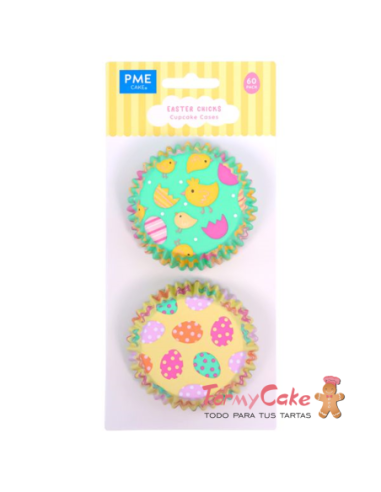 Cápsulas Aluminio Pollitos Pascua 60ud PME