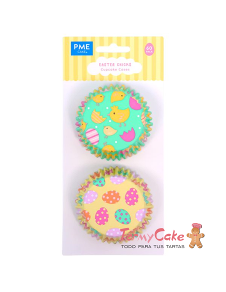 Cápsulas Aluminio Pollitos Pascua 60ud PME