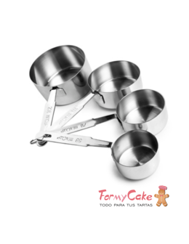 Set Tazas Medidoras Inox. 4ud. Kitchen Craft
