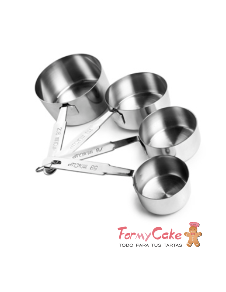 Set Tazas Medidoras Inox. 4ud. Kitchen Craft