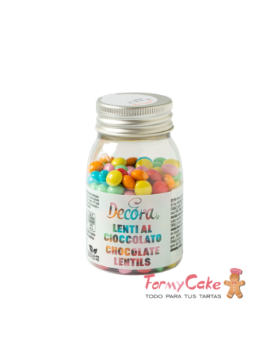 Mini Perlas de Chocolate con Leche - Colores...