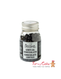 Mini Perlas de Chocolate con Leche - Negras - 80gr Decora