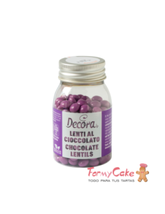 Mini Perlas de Chocolate con Leche - Púrpura - 80gr Decora