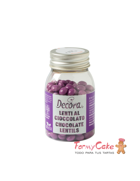 Mini Perlas de Chocolate con Leche - Púrpura - 80gr Decora
