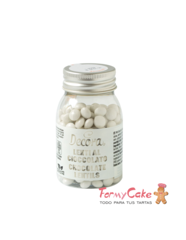 Mini Perlas de Chocolate con Leche - Blancas -...