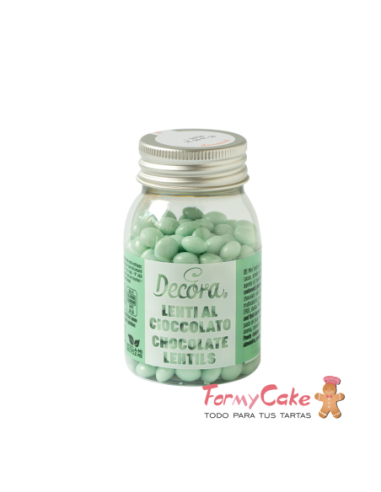 Mini Perlas de Chocolate con Leche - Verde...