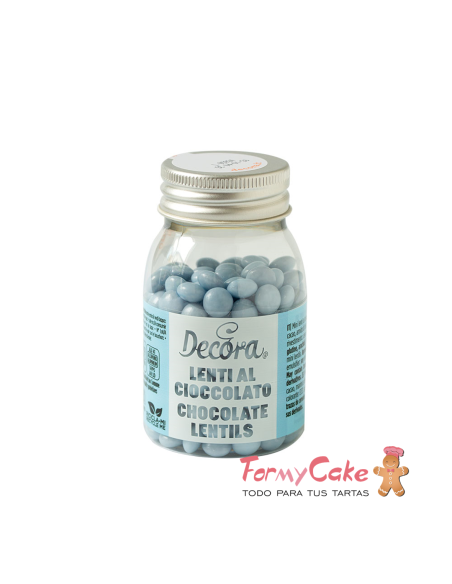 Mini Perlas de Chocolate con Leche - Turquesa - 80gr Decora