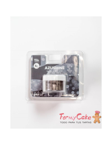 Purpurina Comestible En Polvo Negra 5gr Azushine