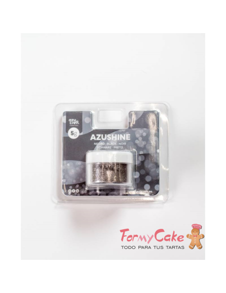 Purpurina Comestible En Polvo Negra 5gr Azushine