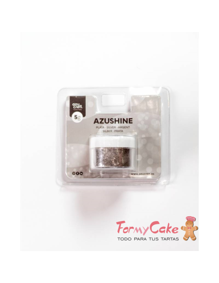 Purpurina Comestible En Polvo Plata 5gr Azushine