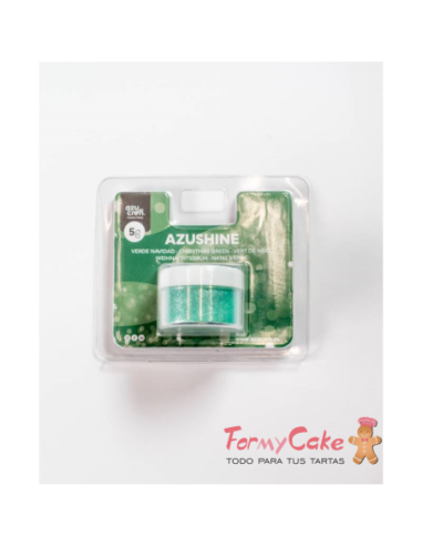 Purpurina Comestible En Polvo Verde 5gr Azushine