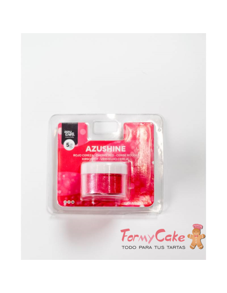 Purpurina Comestible En Polvo Rojo Cereza 5gr Azushine
