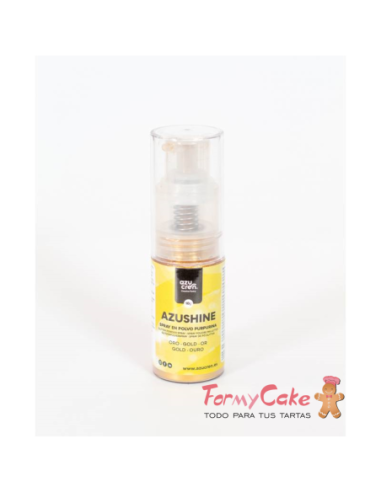 Spray Purpurina Comestible En Polvo Oro 10gr...