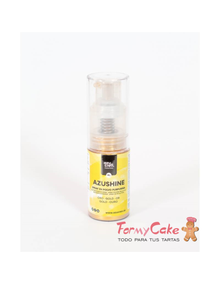 Spray Purpurina Comestible En Polvo Oro 10gr Azushine