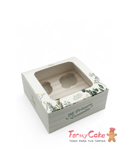 Caja 4 Cupcakes Comunión Niño Pastry Colours