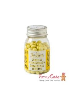 Mini Perlas de Chocolate con Leche - Amarillas - 80gr Decora
