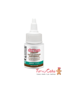 Colorante Líquido Verde Liposoluble 30ml Dekora