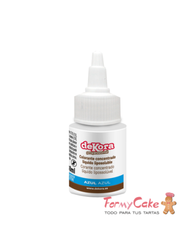 Colorante Líquido Azul Liposoluble 30ml Dekora