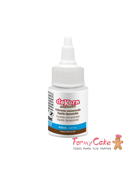 Colorante Líquido Azul Liposoluble 30ml Dekora