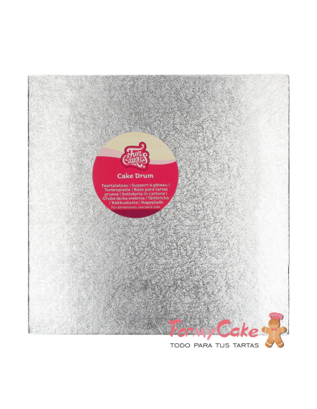 Base Cuadrada para Tartas Gruesa 35,5cm Funcakes
