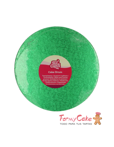 Base Redonda Gruesa para Tartas 25cm Verde...