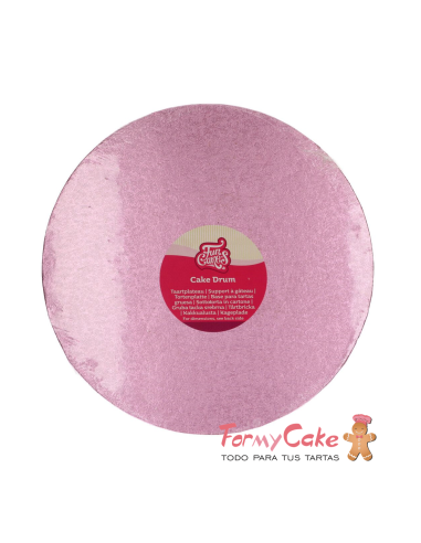 Base Redonda Gruesa para Tartas 30,5cm Rosa...