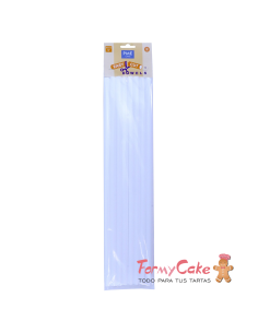 Pilares Plástico para Tartas 40cm 8ud PME