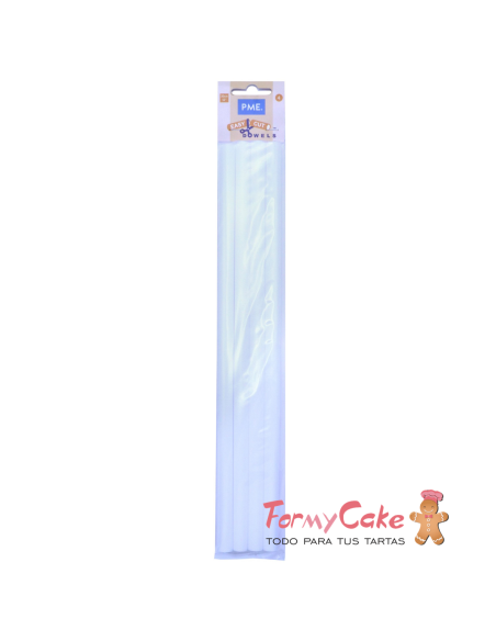 Pilares Plástico para Tartas 30cm 4ud PME