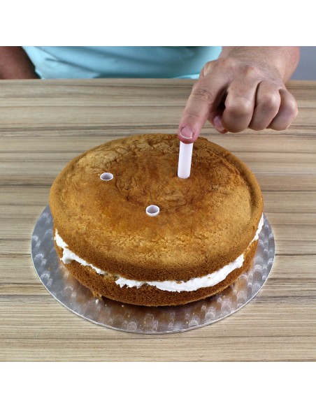Pilares Plástico para Tartas 30cm 4ud PME