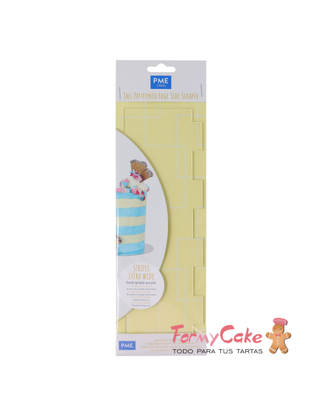 Raspador Lateral  Rayas Extra Anchas PME