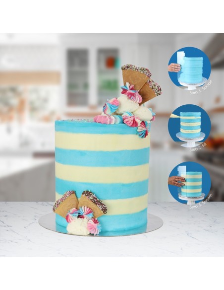 Raspador Lateral  Rayas Extra Anchas PME