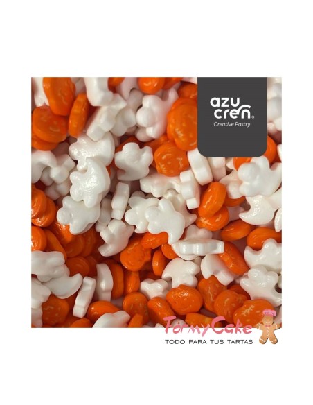 Calabazas y Fantasmas Comestibles 90g Azucren