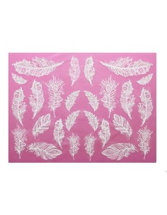 Tapete De Encaje Plumas Cake Lace 2