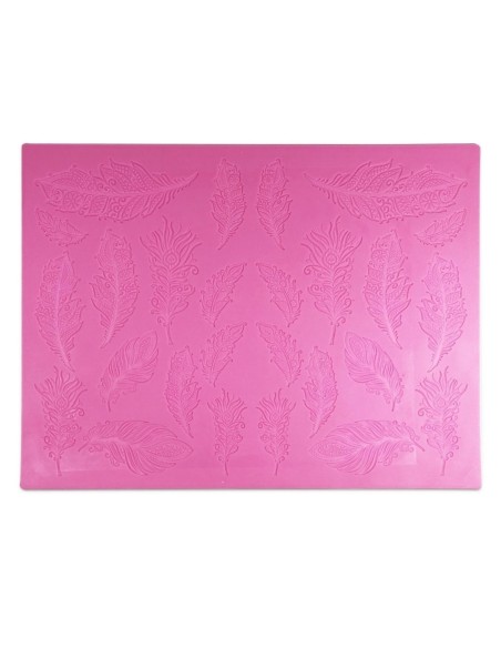 Tapete De Encaje Plumas Cake Lace