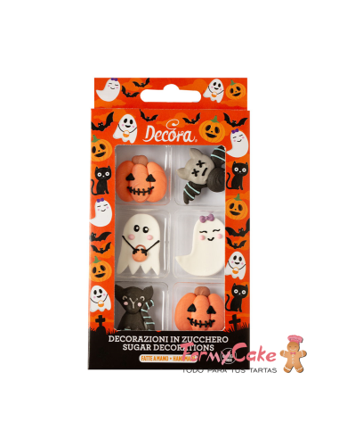 Decoración de Azúcar Señor y Señora Fantasma...