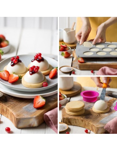 Molde De Silicona Semiesfera 11uds 50x25H MM...