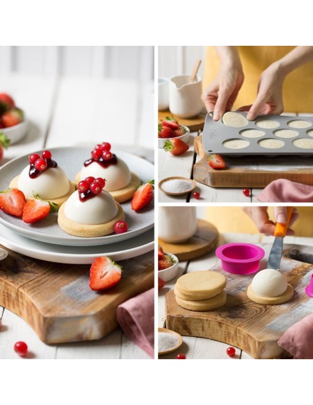 Molde De Silicona Semiesfera 11uds 50x25H MM Decora