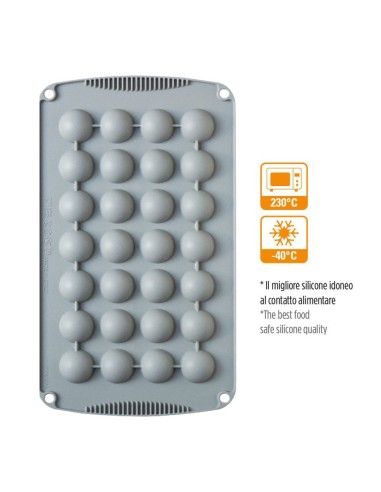 Molde De Silicona Semiesfera 20uds 30x15H MM...