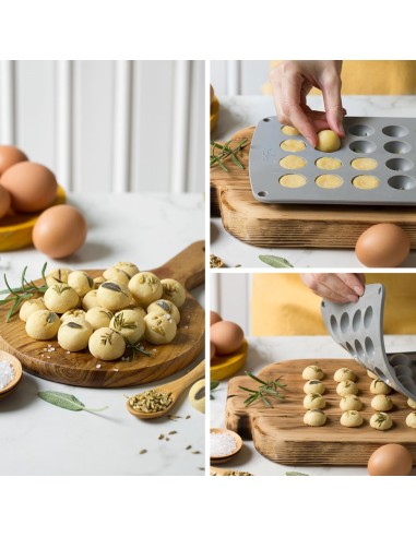 Molde De Silicona Semiesfera 20uds 30x15H MM...