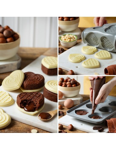 Molde De Silicona Corazón Duo Set 2  Decora