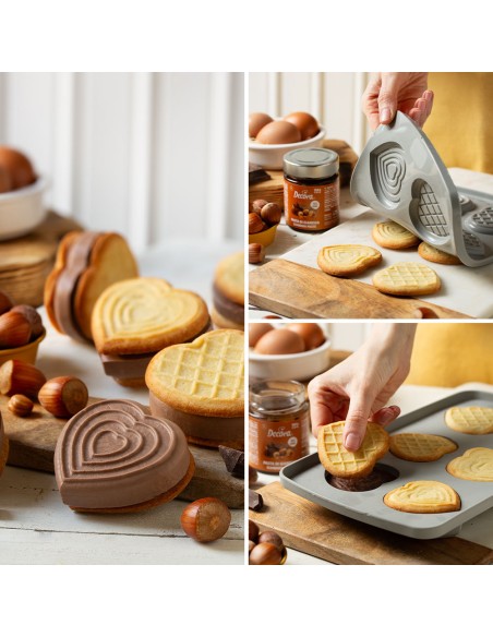 Molde De Silicona Corazón Duo Set 2  Decora