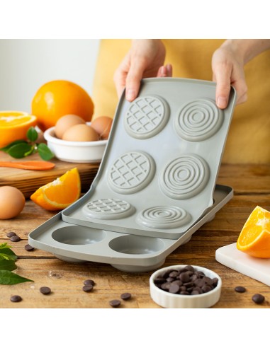 Molde De Silicona Redondo Duo Set 2  Decora