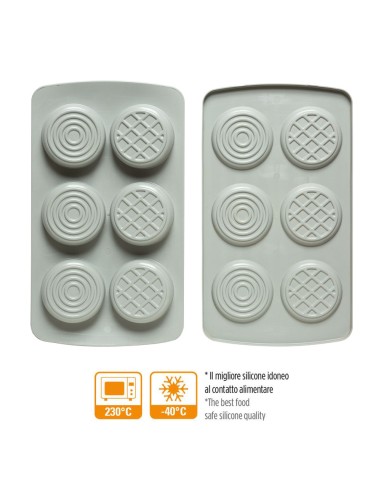 Molde De Silicona Redondo Duo Set 2  Decora