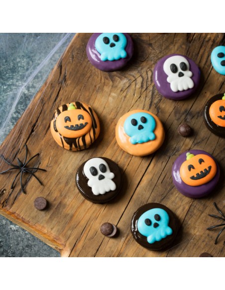 Decoración de Azúcar Calaveras y Calabazas Halloween 6ud Decora