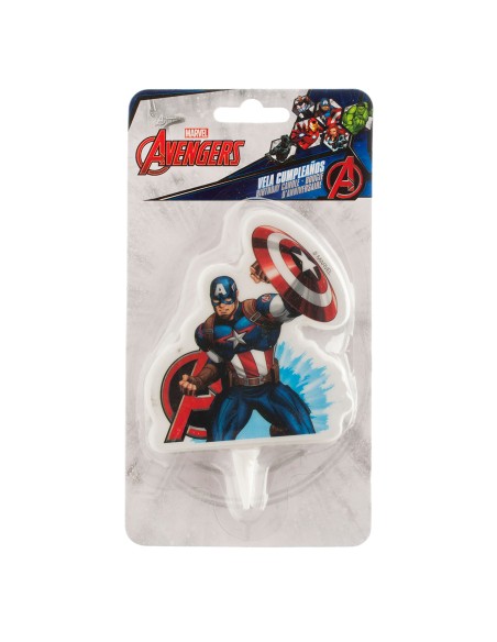 Vela Capitán América Dekora  7cm