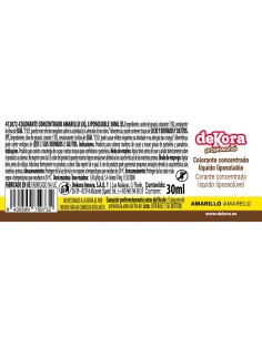 Colorante Líquido Amarillo Liposoluble 30ml Dekora 2