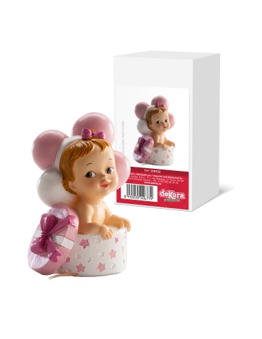 Figura para Tarta Bautizo Bebé Regalo Y Globos...