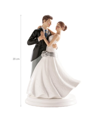 Figura para Tarta Boda "Bailando" 20cm Dekora