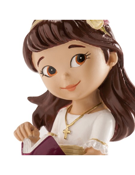 Figura para Tarta Comunión Niña con Diadema Dekora