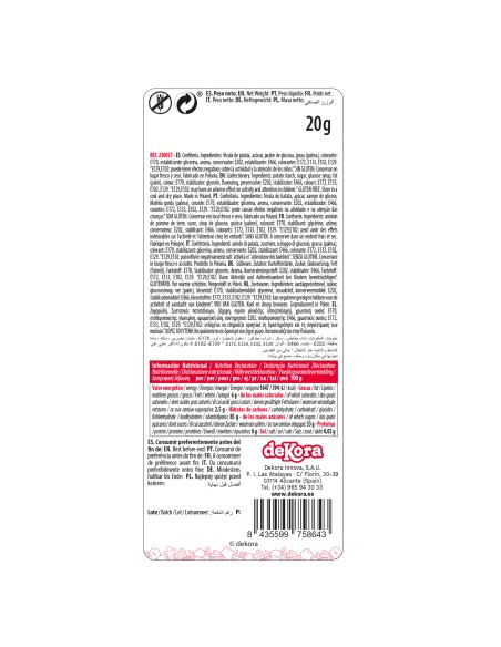 Flores Blancas Y Hojas De Azucar Dekora